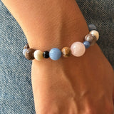 Stora pärlor armband - guldpläterad