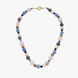Stora pärlor halsband - guldpläterad