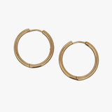 Everyday store hoops - guldbelagt
