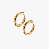 Everyday små hoops - guldbelagt