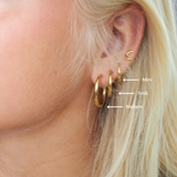 Everyday små hoops - guldbelagt