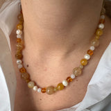 Sunny beads halskæde - guldbelagt