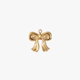 Beauty bow charm - guldbelagt