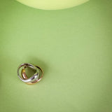 Bubbly wave ring - sølvbelagt