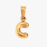 Letter C charm - guldbelagt