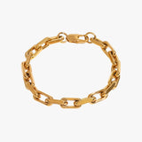 Chunky chain armbånd - guldbelagt