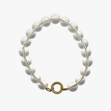 Clear bubblegum armbånd - guldbelagt