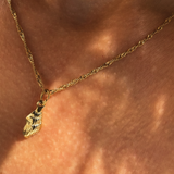 Conch charm - guldbelagt