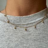 Kulhalsband - guldpläterat