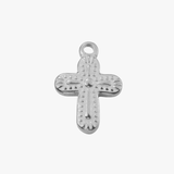 Prickigt korsberlock - silverpläterad