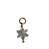 Flower star charm - guldbelagt