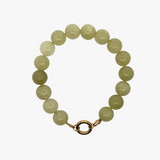 Green bubblegum armbånd - guldbelagt