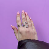 Halo ring - sølvbelagt