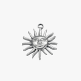 Happy sun charm - sølvbelagt