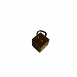 Dice charm - guldbelagt