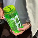 Green toast waterbottle
