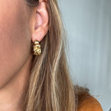 Lava hoops - guldbelagt