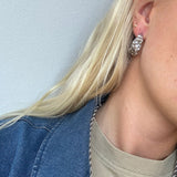 Lava hoops - sølvbelagt
