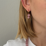 Light pink bubblegum øreringe - guldbelagt