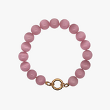 Light pink bubblegum armbånd - guldbelagt