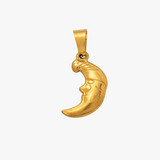 Luna charm - guldbelagt