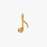 Melody charm - guldbelagt
