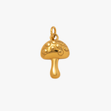 Mushroom magic charm - guldbelagt