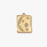 Night sky charm - guldbelagt