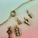 Gem-spänne halsband - guldpläterad