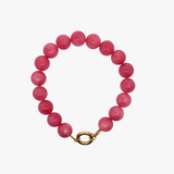 Pink bubblegum armbånd - guldbelagt