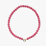 Pink bubblegum halskæde - guldbelagt