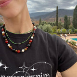 Power beads halskæde - guldbelagt