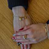 Sea treasure armbånd - guldbelagt