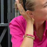 Små twisted hoops - guldbelagt