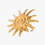 Sun swirl ring - guldbelagt