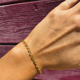 Sunflower armbånd - guldbelagt