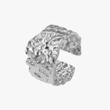 Texture ring - sølvbelagt